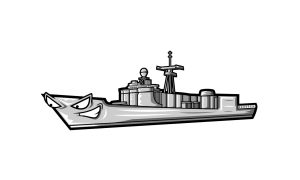 SilentSurf™ Battleship Mascot